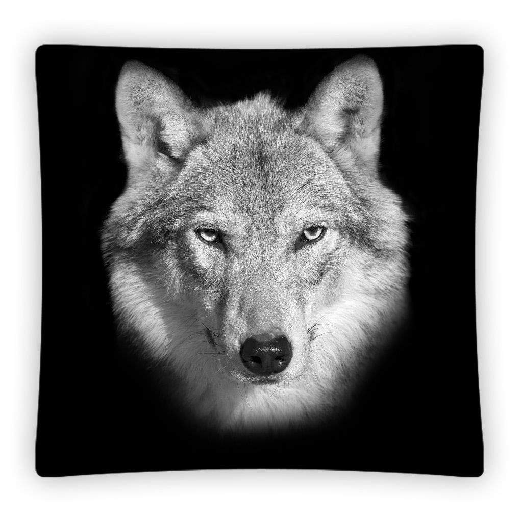 楽天市場 オオカミ 狼 Wolf クッション Cushion 枕 背あて 40cm X 40cm Sirius