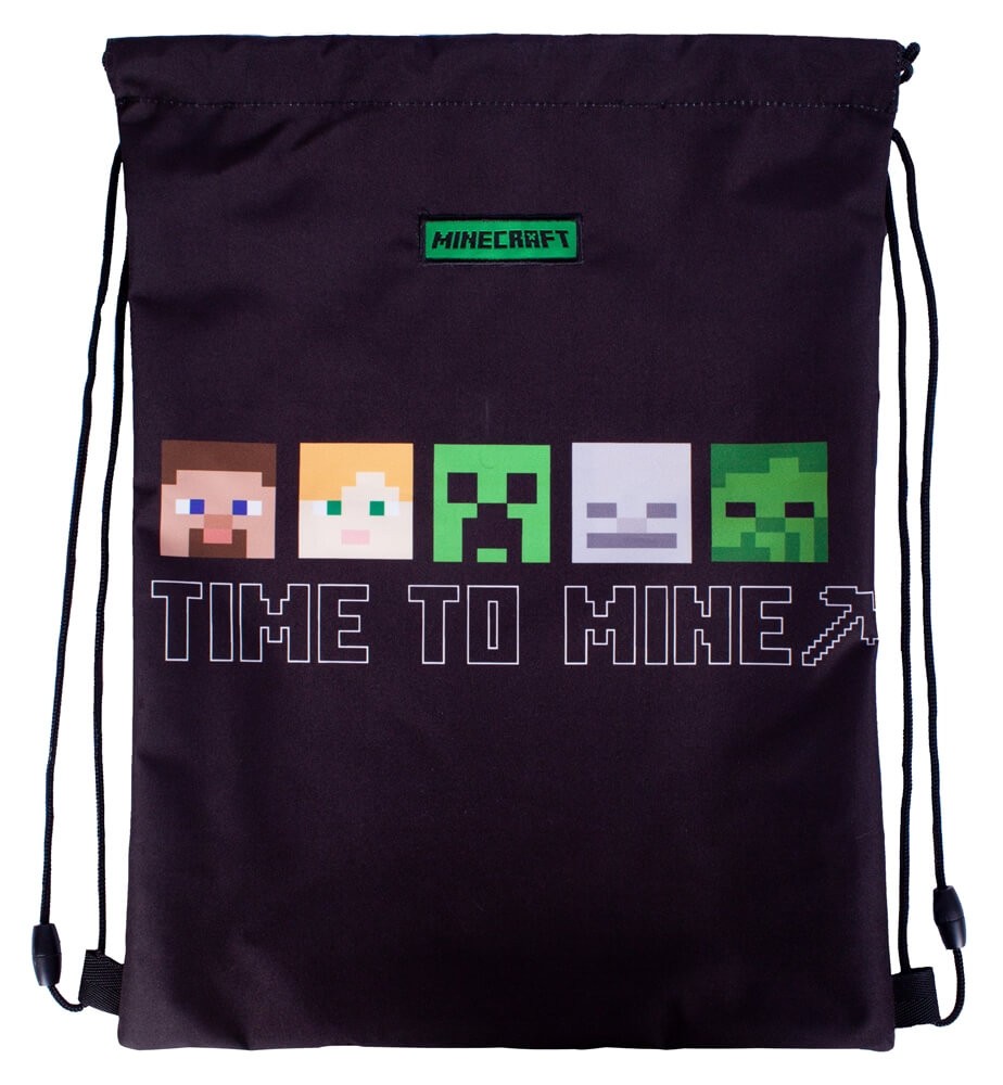 SALE／91%OFF】 マインクラフト 巾着袋 巾着 43cm x 33cm Minecraft シューズバッグ 上履き袋 プールバッグ  日時指定不可