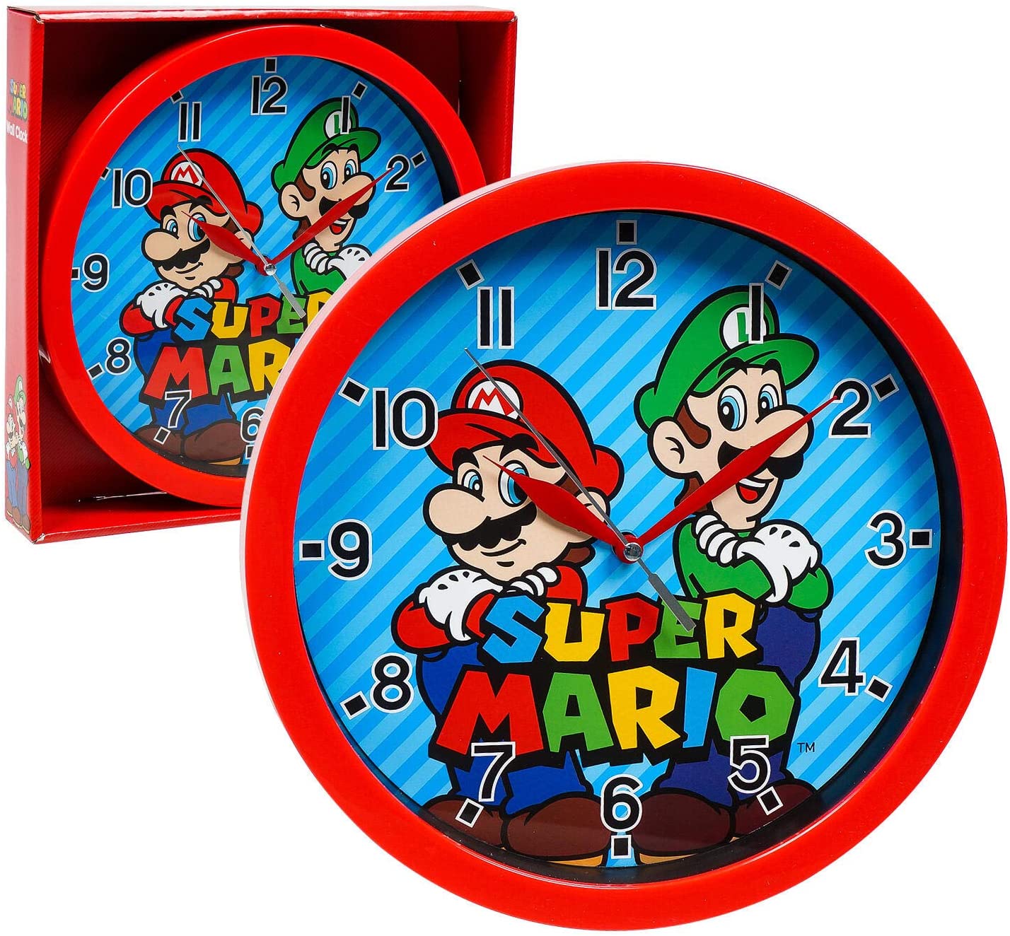 楽天市場 スーパーマリオ Super Mario 掛け時計 時計 直径25cm ウォールクロック Wall Clock Sirius