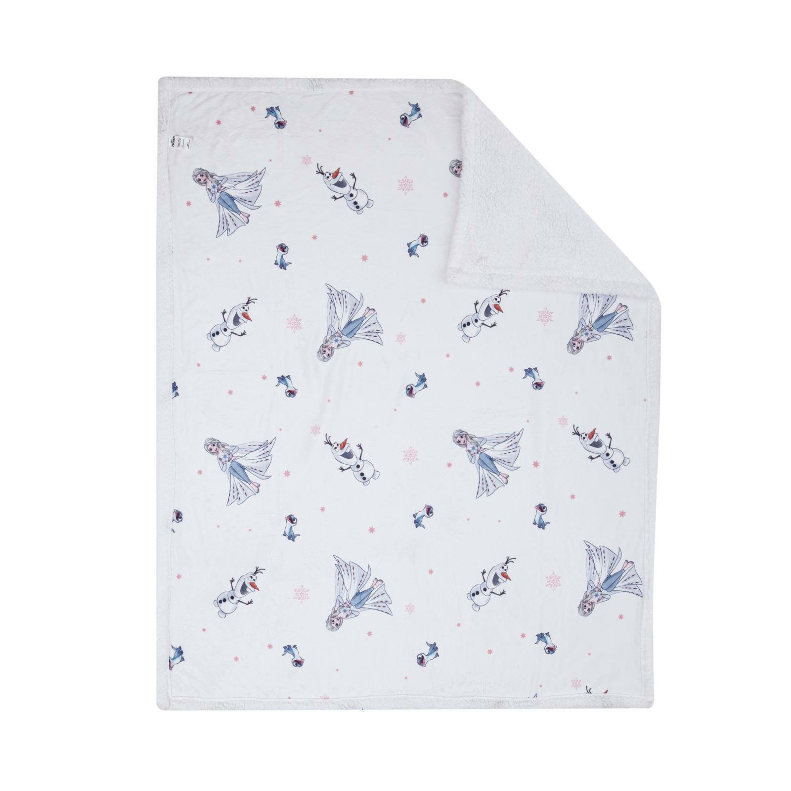 ディズニー　アナと雪の女王 フリース ブランケット 毛布 ひざ掛け　厚手　127cm x 152cm 4,956円