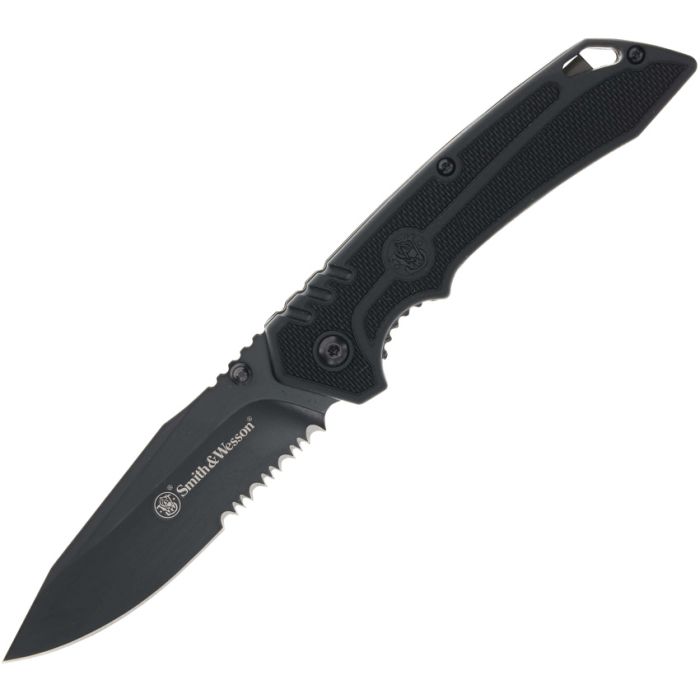 楽天市場】Smith&Wesson 折りたたみナイフ Extreme Ops ブラック