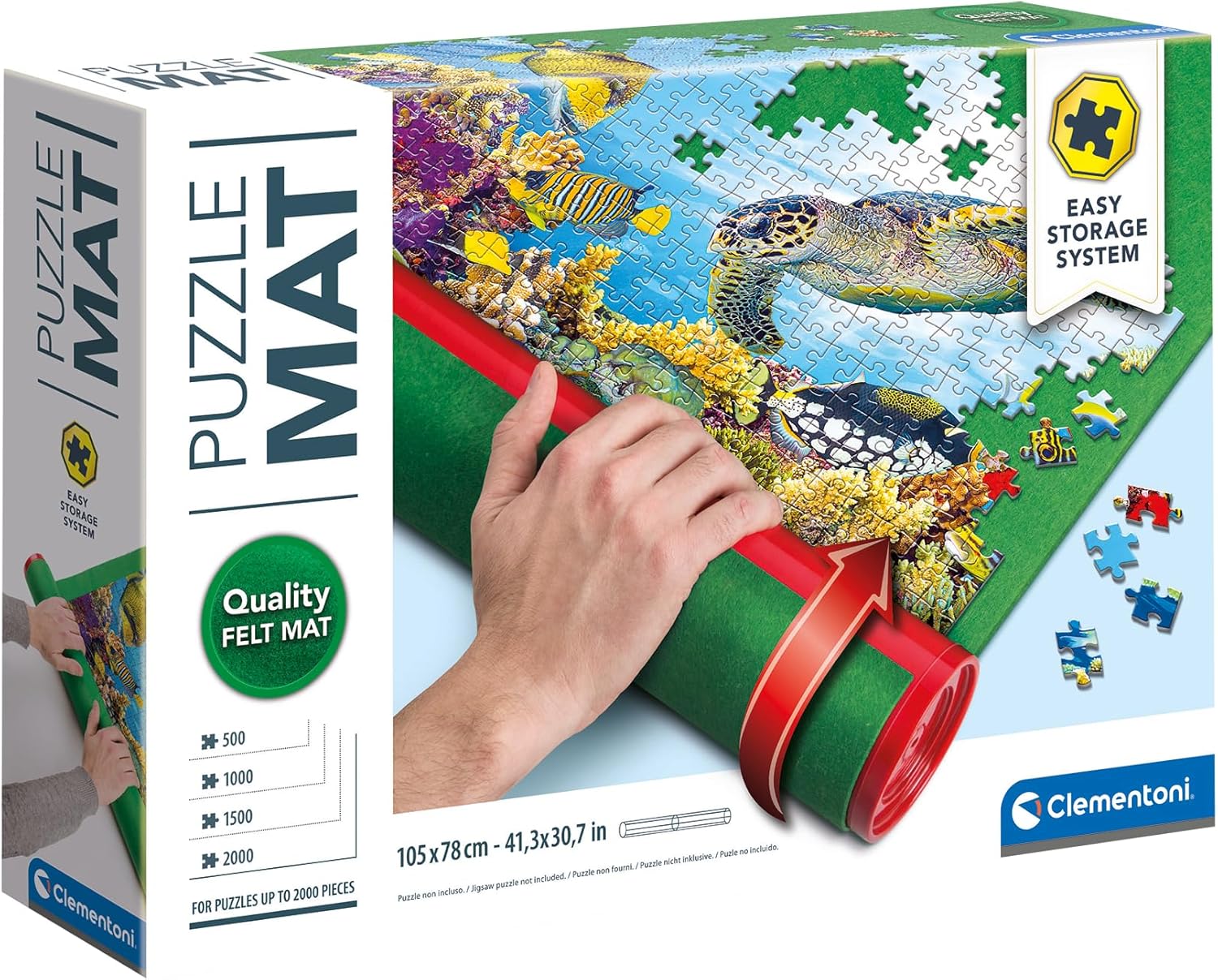 クレメントーニ　パズルマット　ジグソーパズルマット　収納マット　保管マット　パズルブランケット　105cm x 78cm　Clementoni Puzzle MAT