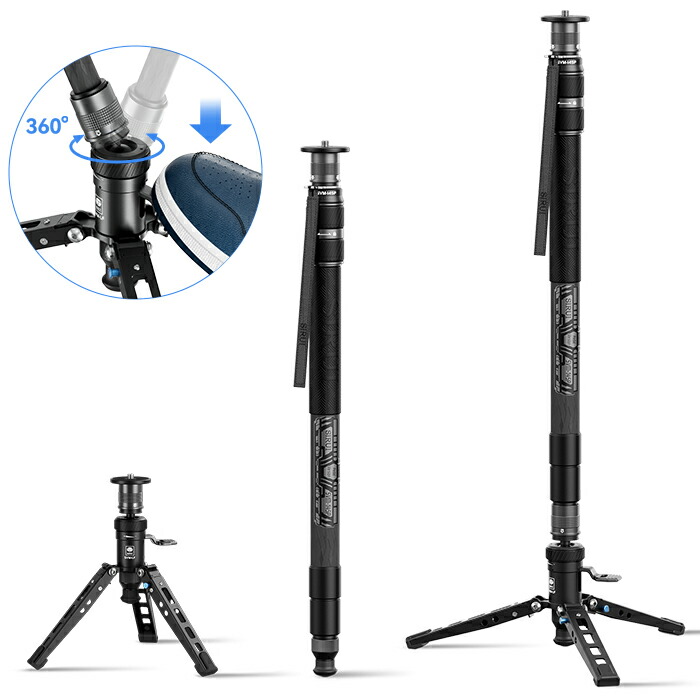 SIRUI AM-404FL カメラ一脚 足付き 74.8インチ アルミニウム Amazon | SIRUI AM-404FL カメラ一脚 足付き 74.8インチ