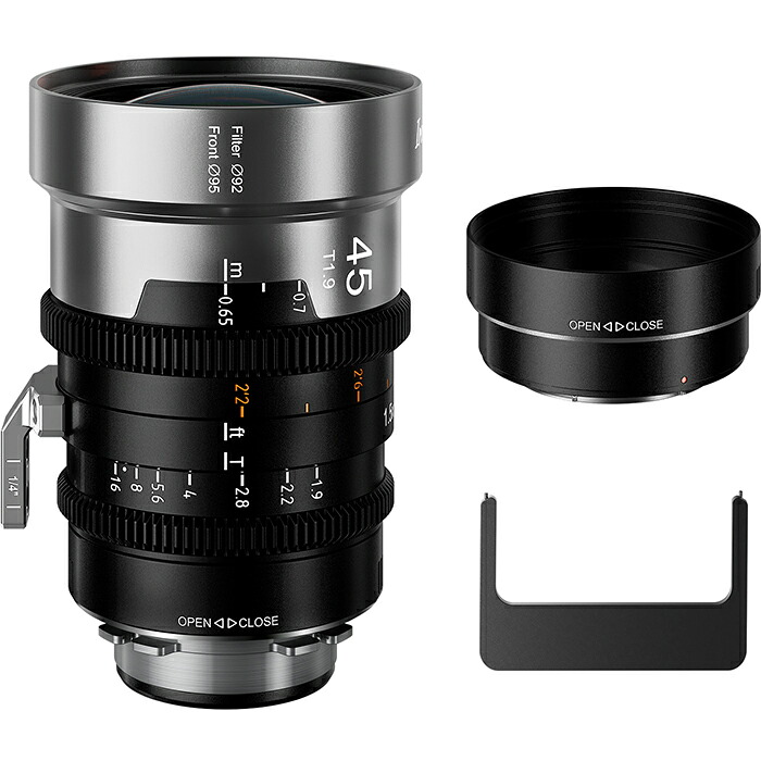 SIRUI IronStar 45mm T1.9｜1.5X アナモルフィック シネマレンズ｜PLマウント／EFマウント交換可｜ニュートラルフレア｜手動フォーカス｜映画撮影用｜IRON-45-N