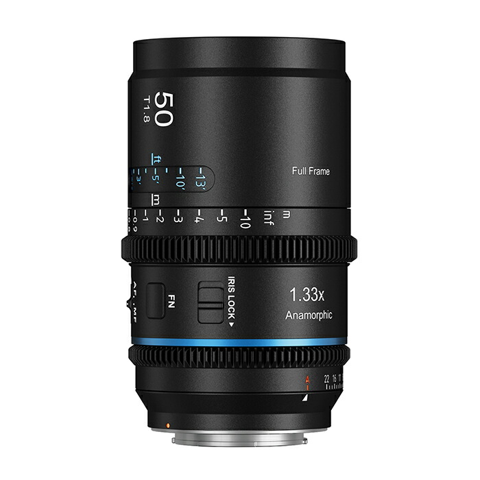 SIRUI Astra 50mm 1.33X T1.8フルフレーム アナモルフィック シネレンズ AF対応 Lマウント LUMIX DC / SIGMA fp・fp L / Leica SLシリーズ対応 ブルーフレア(AST-50-LB)