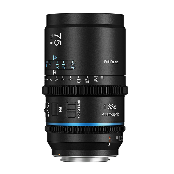 SIRUI Astra 75mm 1.33X T1.8フルフレーム アナモルフィック シネレンズ オートフォーカス フルサイズ対応 Lマウント LUMIX DCシリーズ・SIGMA fp/fp L・Leica SL ブルーフレア(AST-75-LB)|SIRUI