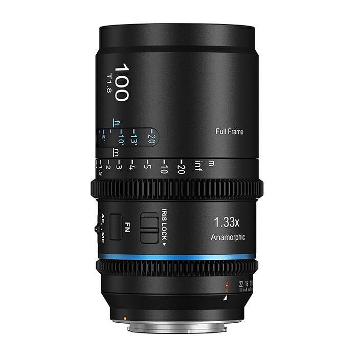 SIRUI Astra 100mm 1.33x アナモルフィック シネレンズ オートフォーカス フルサイズ対応 ソニーEマウント FX・A7R・A9シリーズ ブルーフレア(AST-100-EB)｜SIRUI