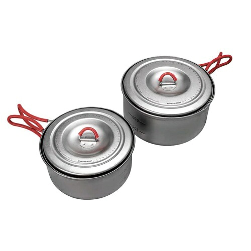 エバニュー(EVERNEW) Ti U.L. Pot set 600+900 ECA535 チタン