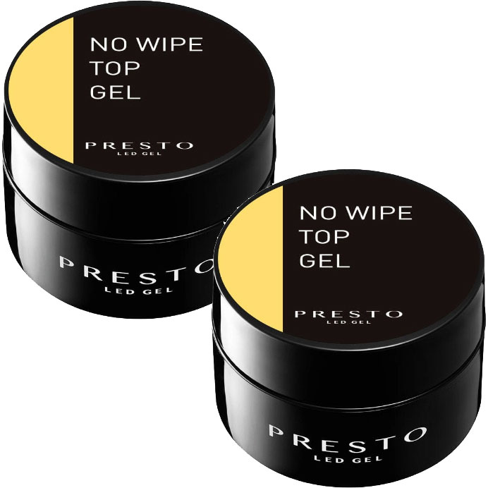 【送料無料】PRESTO ノーワイプトップジェル（2セット）８ｇ｜ブライダル＆ベビー　シセイル