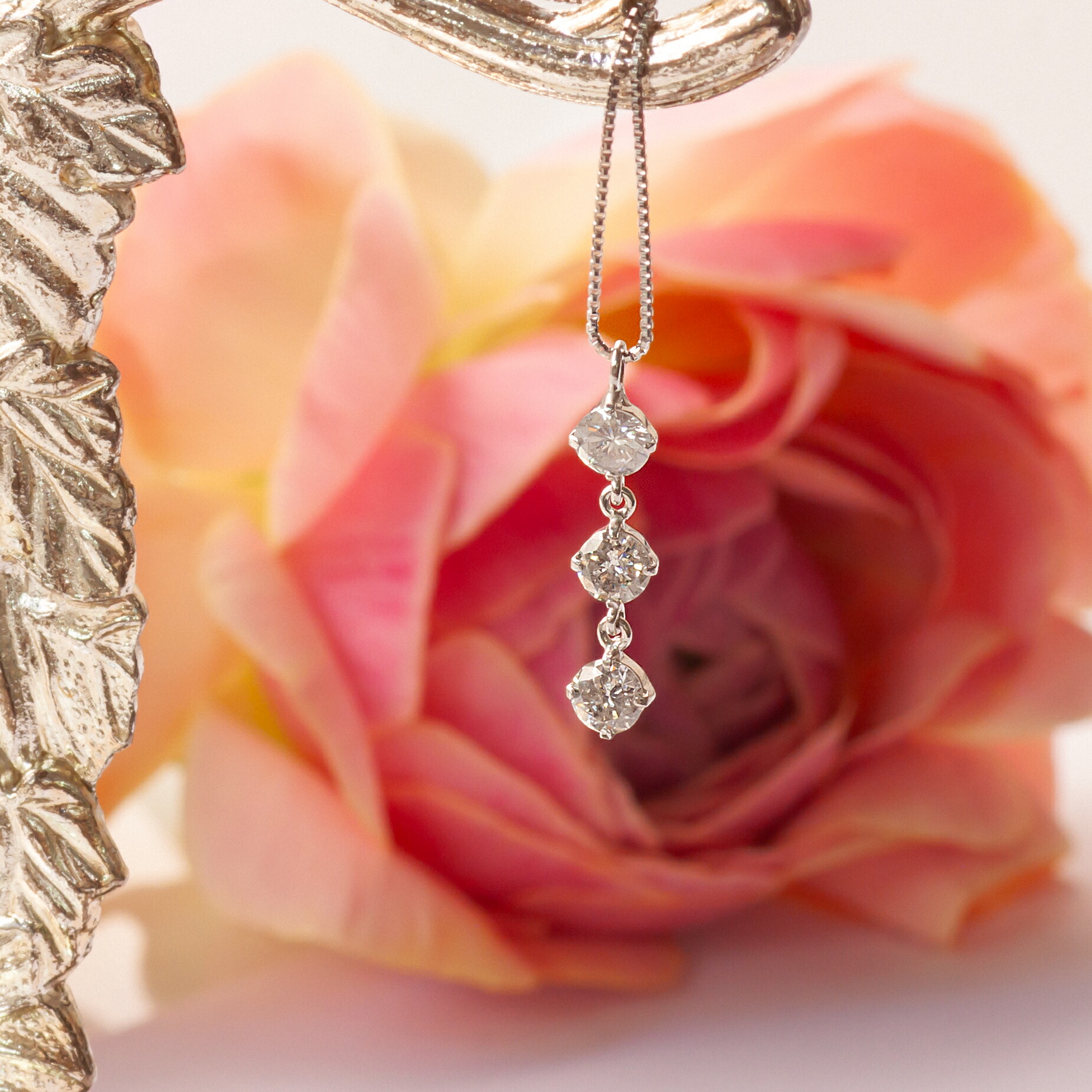 【1点限定】プラチナ 天然ダイヤモンド ネックレス 0.5ct プラチナ 金 イエロー ピンク ホワイト 46,200円