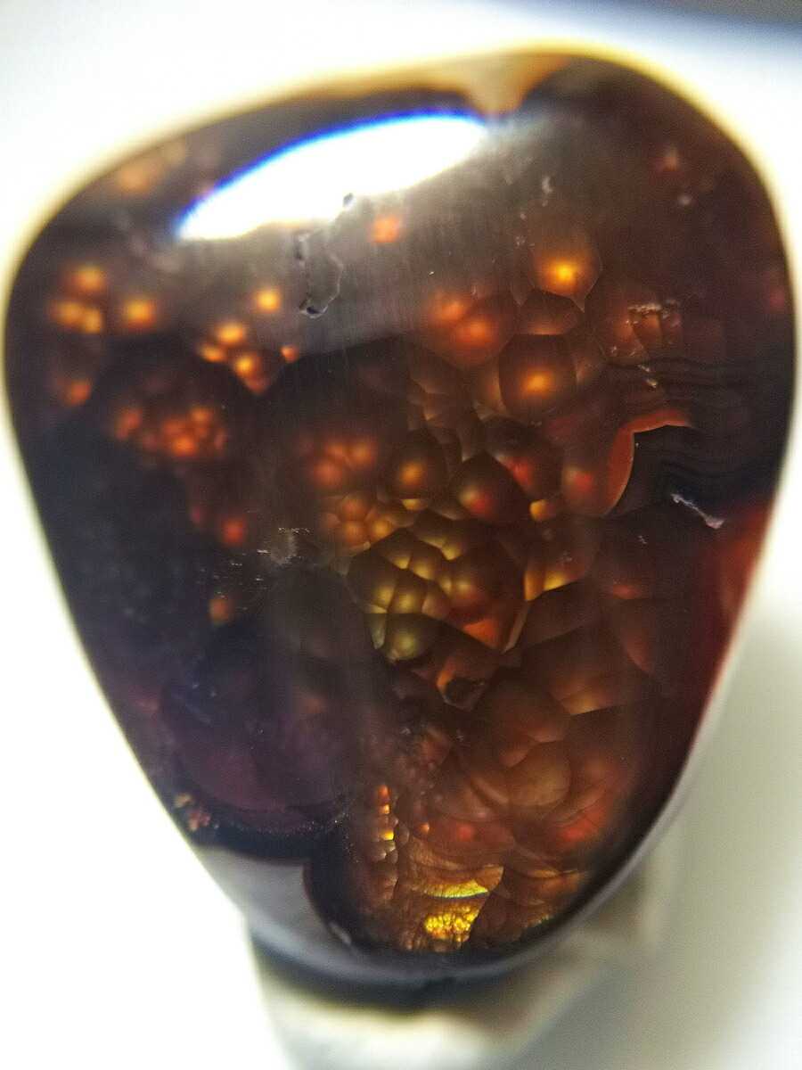 メキシコ　アグアスカリエンテス産　ファイヤーアゲート 19.3 ct 【お任せ送料無料】
