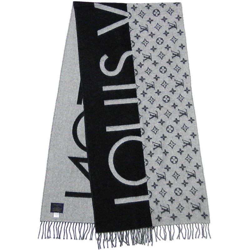美品✨ルイヴィトン M74742 エシャルプ ロゴマニア マフラー ウール LOUIS VUITTON ルイヴィトン M74742 エシャルプロゴマニア マフラー