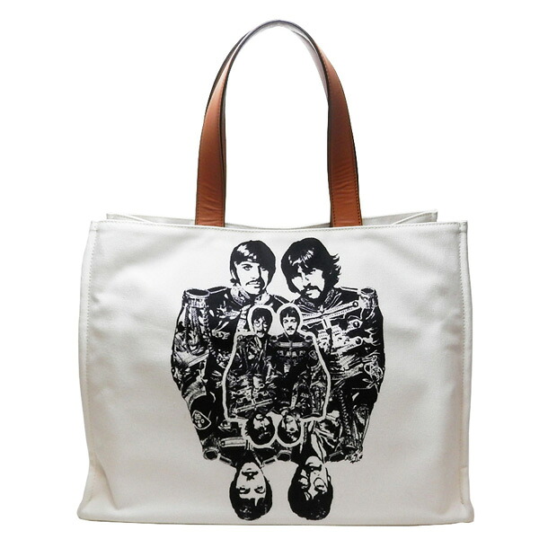 ＳＴＥＬＬＡ　ＭｃＣＡＲＴＮＥＹ　ステラ マッカートニーｘビートルズ　ＴＨＥ　ＢＥＡＴＬＥＳ　ＧＥＴ　ＢＡＣＫコレクション　トートバッグ　　【中古】【コンビニ受取対応商品】