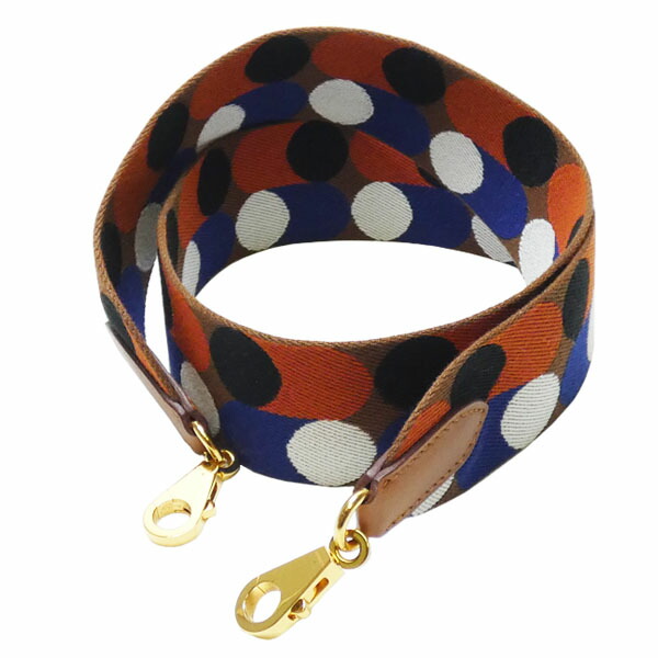 エルメス ＨＥＲＭＥＳ ストラップ バンドリエール サングル フリッパーボール  ５０粍 ８５ｃｍ ノワゼット/キュイーブル/黒いこと ゴールド金具 Ｙ目じるし 【中古】【コンビニエンスストア受け取り証書相応う商いもの】