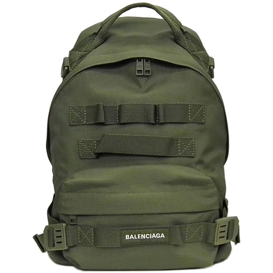 バレンシアガ BALENCIAGA 正規陸軍 うしろ側容器に並べる/背嚢 644031 カーキ 【中古】【相応う 東海】