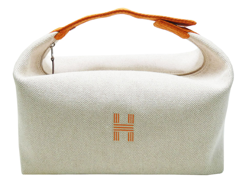 エルメス ＨＥＲＭＥＳ 帆布 お手て合切袋 ブリッドアブラックＧＭ 蜒蜒たる オレンジ色 【中古】【コンビニエンスストア受け取り証書相応う商いもの】
