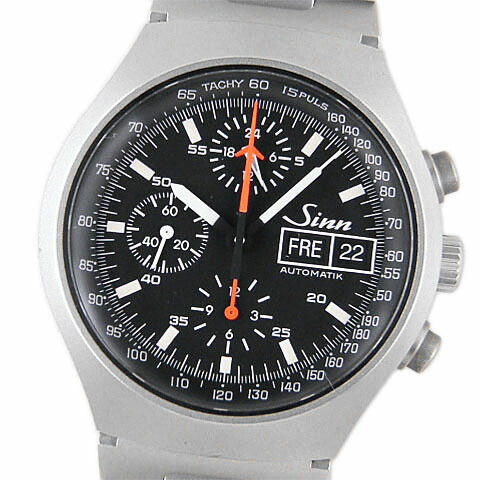 ジン　SINN　メンズ腕時計　クロノグラフ　157.M　自動巻　レマニア5100　デイデイト　【中古】