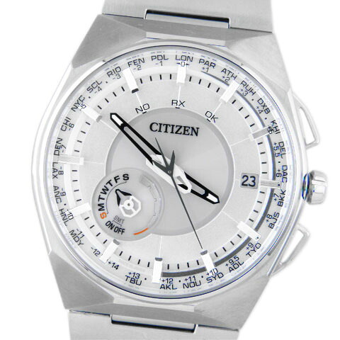 シチズン　CITIZEN　メンズ腕時計　アテッサ　サテライト　ウェーブ　CC2001-57A　光発電エコ・ドライブ　衛星電波受信機能　【中古】【コンビニ受取対応商品】