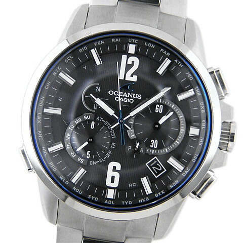 カシオ　CASIO　メンズ腕時計　オシアナス　OCW-T2000-1AJF　タフソーラー　電波時計　チタニウム　【中古】【コンビニ受取対応商品】