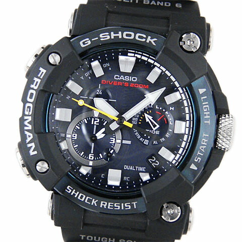 カシオ CASIO メンズウオッチ G-SHOCK ジーショック 潜水夫 GWF-A1000C-1AJF 手ごわいソーラー 電磁波時辰儀 可動性繋がり 青碧 【中古】【コンビニエンスストア受け取り証書相応う商いもの】