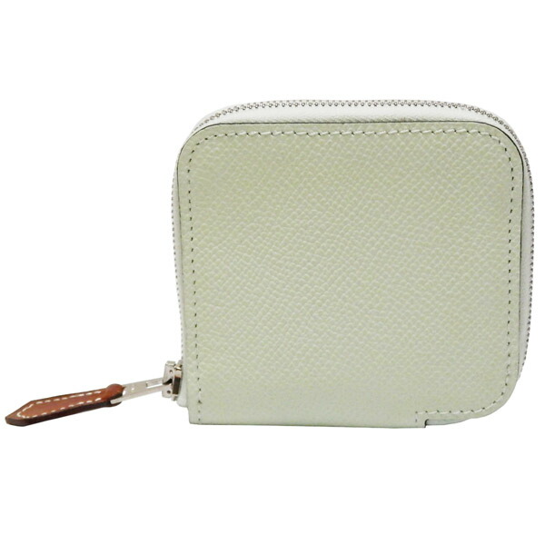 いぬいぬ ！HERMES グレー レザー コインケース life-time_6f0530aa5