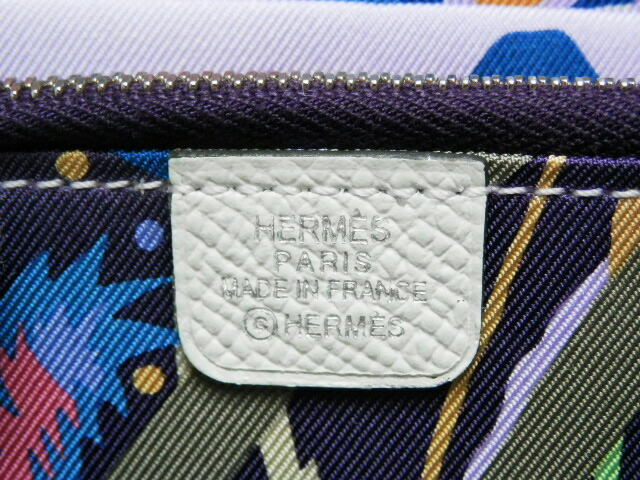 エルメス HERMES ラウンドファスナー長財布 ヴェールフィズ ヴォー 