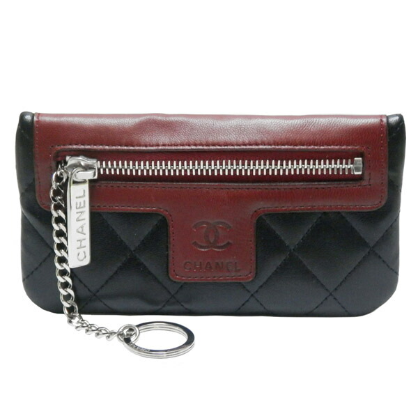 シャネル☆ココマーク　キーリング付コインケース　小銭入れ　財布　ウォレット　赤 CHANEL （新品・未使用品）シャネル ココマーク カメリア