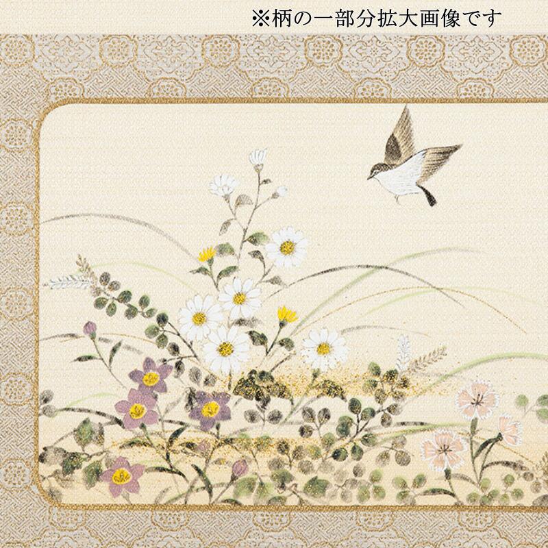 高級織物襖紙　小鳥と草花　２枚組　Ｎｏ．８６３　（襖/襖紙/ふすま/糸入り/織物/押入れ/張り替え/張替え) 10,780円