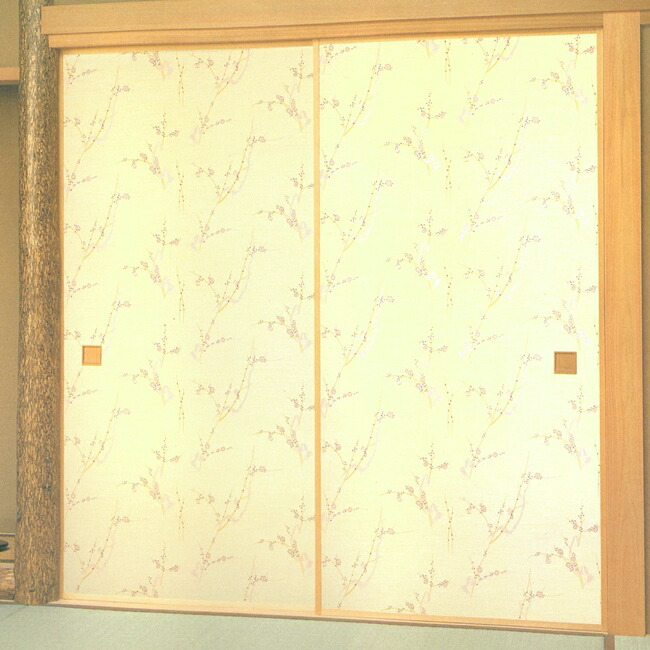 楽天市場】高級織物襖紙 利休梅鉢（りきゅううめばち） 1枚柄 （襖/襖