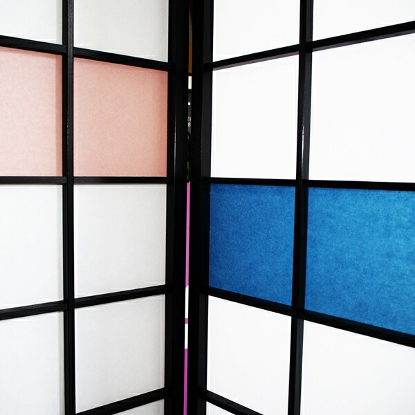 Siturai Screen Color Plastic Shoji Paper Using Wood Screen Color Plastic Shoji Paper Using Wood Room Divider Parion 4 Stylish Modern Tsuitate Screens Byobu