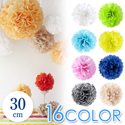 Sixem Shop Paper Pom Pom 30cm Paper Plonk Mobile デコグッズ