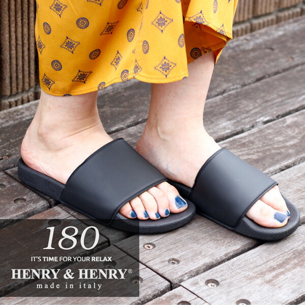 楽天市場 Henry Henry 180 ヘンリーアンドヘンリー 35 38サイズ シャワーサンダル ラバーサンダル ファクトリーブランド ワンストラップ タウン オフィス 室内 スリッパ 海水浴 メンズ レディース イタリア おしゃれ シゼム楽天市場支店