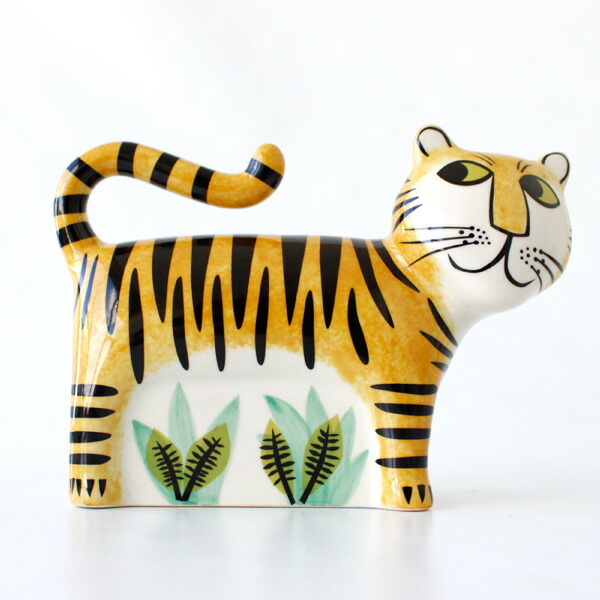 楽天市場 Hannah Turner ハンナターナー Money Box Tiger 虎モチーフの貯金箱 マネーボックス トラ とら タイガー 猛虎 置物 陶器 せっ器 シゼム楽天市場支店