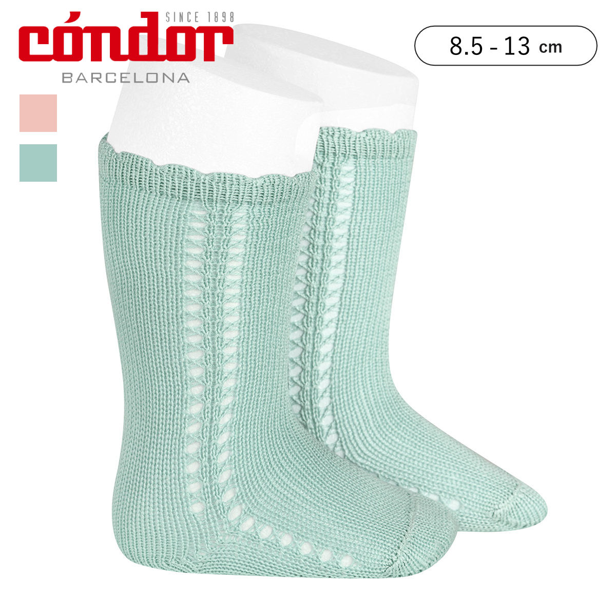 Condor コンドル パールオープンワーク ショートソックス 221 Aluminio 2518-4 main image 0