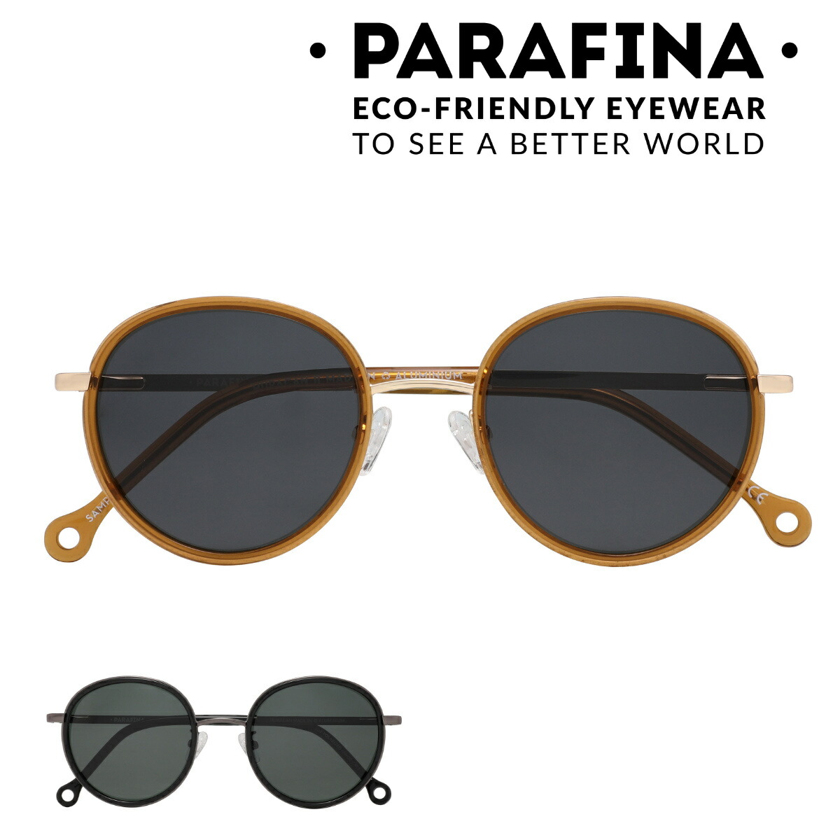 PARAFINA パラフィナ ウラカン HURACAN サングラス（ サングラス カラーレンズ メガネ 軽量 フレーム 眼鏡 めがね ファッショングラス UVカット 男女兼用 紫外線カット 度なし 偏光レンズ 伊達メガネ ポリカーボネート リサイクル おしゃれ ）