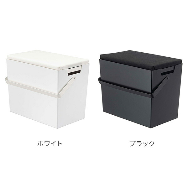 アイロン掛けできる蓋付きアイロン収納ケース タワー Tower アイロン台 アイロンケース 持ち手 ボックス フタつき ひとまとめ 収納 シンプル ミニマル モノトーン ホワイト ブラック おしゃれ 山崎実業 5457 5458 Liceochiloe Cl