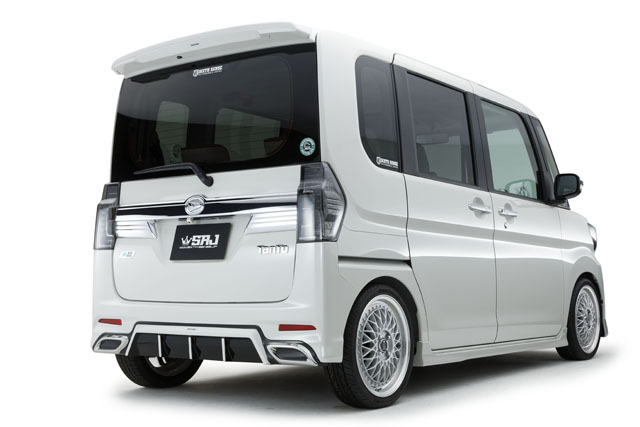 LA600タントカスタム用 SEVENエアロ リアウイング ABS製素地 車用品