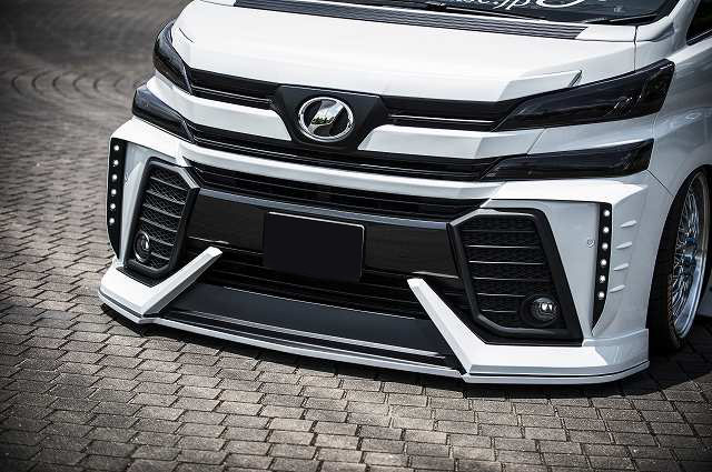 トヨタ　アルファード　ヴェルファイア　フロントリップ　塗装済070パールホワイト 20系 ヴェルファイア 後期 070 パール ホワイト 塗装済み