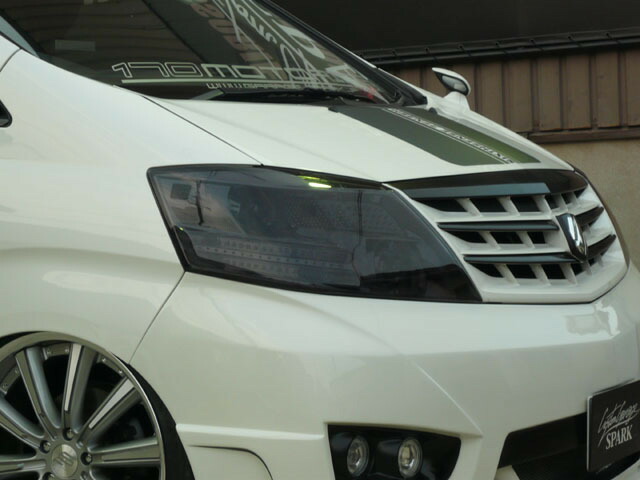 楽天市場 10系アルファード後期ヘッドライトカバー スモーク シックスセンス 楽天ショップ シックスセンス