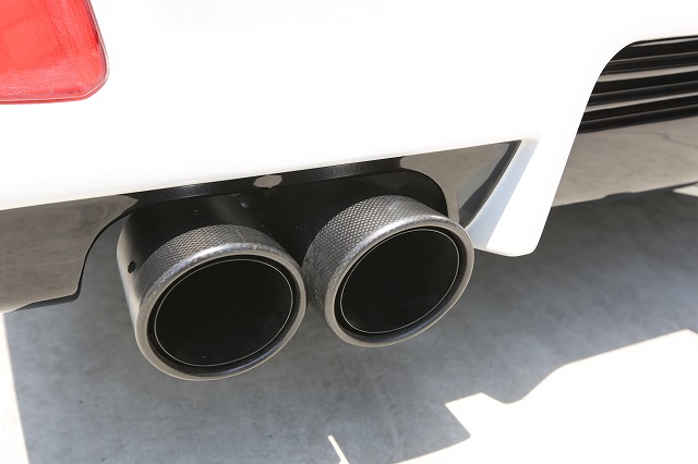 楽天市場 30アルファード後期 左右4本出しマフラー カーボンテール 保安基準適合品 シックスセンス 楽天ショップ シックスセンス