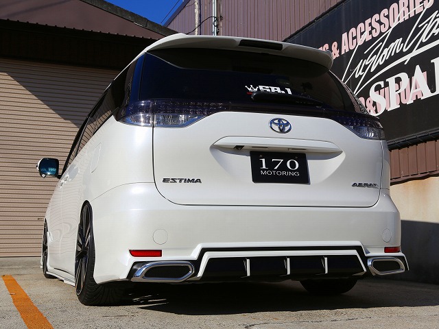 エスティマ 50 55 エアロ ディフューザー FRP 塗装済 エスティマ 50 55 エアロ ディフューザー FRP 塗装済 乱人 RANDO