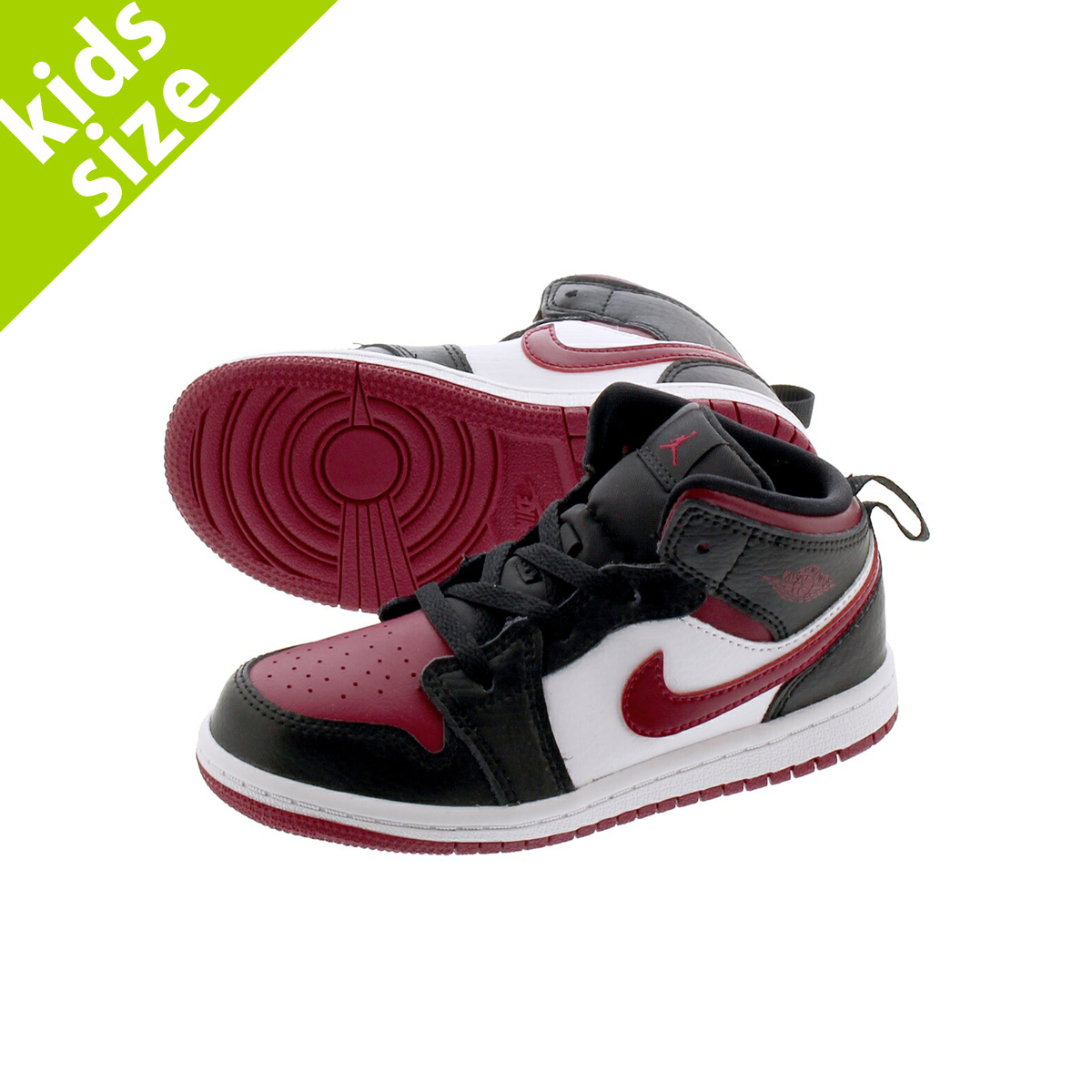 楽天市場 キッズサイズ 8 0 16 0cm Nike Air Jordan 1 Mid Td ナイキ エア ジョーダン 1 ミッド Td Black Noble Red White 066 Lowtex Plus