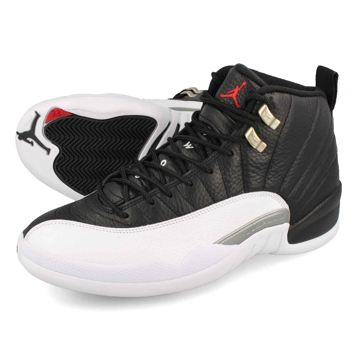 【美品】ナイキ エアジョーダン12 レトロ CT8013-010 25cm JORDAN BRAND AIR JORDAN 12 RETRO BLACK/WOLF GREY-WHITE