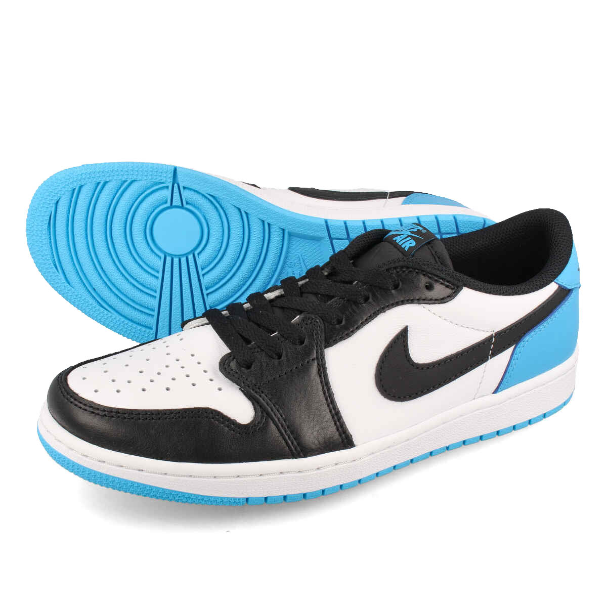 Nike Air Jordan 1 Low 青白黒 楽天市場】NIKE AIR JORDAN 1 RETRO LOW OG white/dk powder