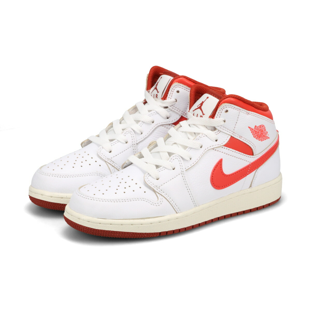 楽天市場】NIKE WMNS AIR JORDAN 1 MID SYRACUSE white/habanero