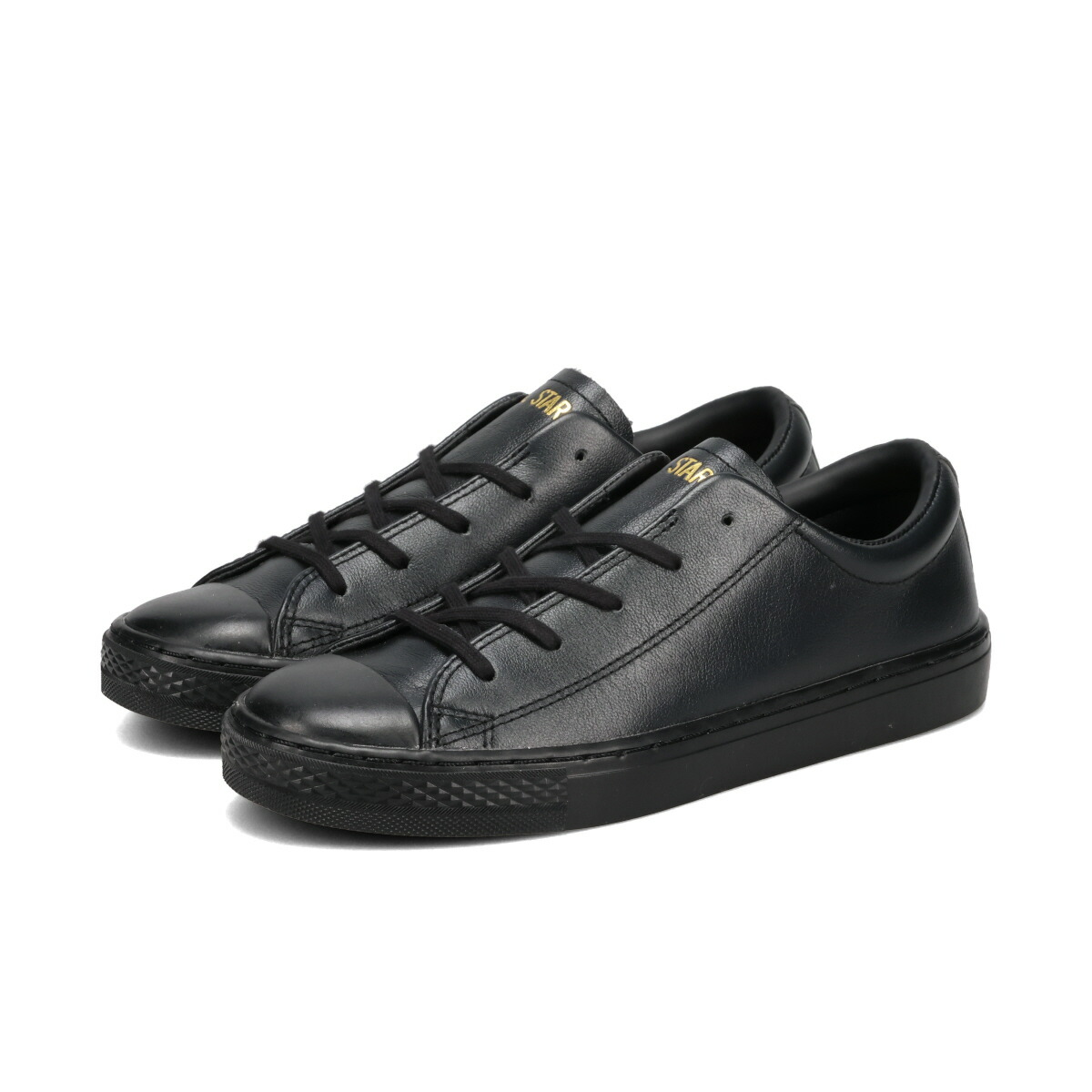 【美品】コンバース クップ バトー ブラック ゴールド レザー 厚底 CONVERSE コンバース スニーカー オールスター クップ バトー