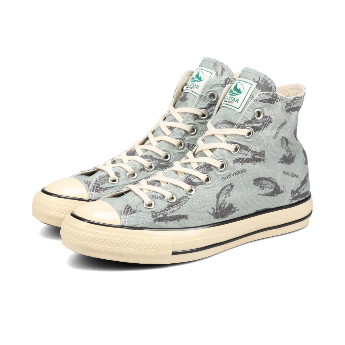 【プライスダウン】 CONVERSE ALL STAR US HUNTING HI コンバース オールスター US ハンティング HI メンズ レディース スニーカー ハイカット TROUT グレー 31312051 [1]画像
