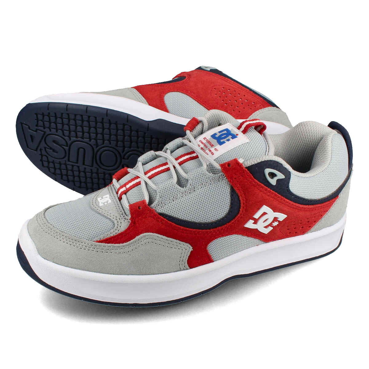 【楽天スーパーSALE】 DC SHOES KALYNX ZERO S ディーシー シューズ カリンクス ゼロ スケート メンズ ローカット GREY/RED グレー ds234001-grf画像