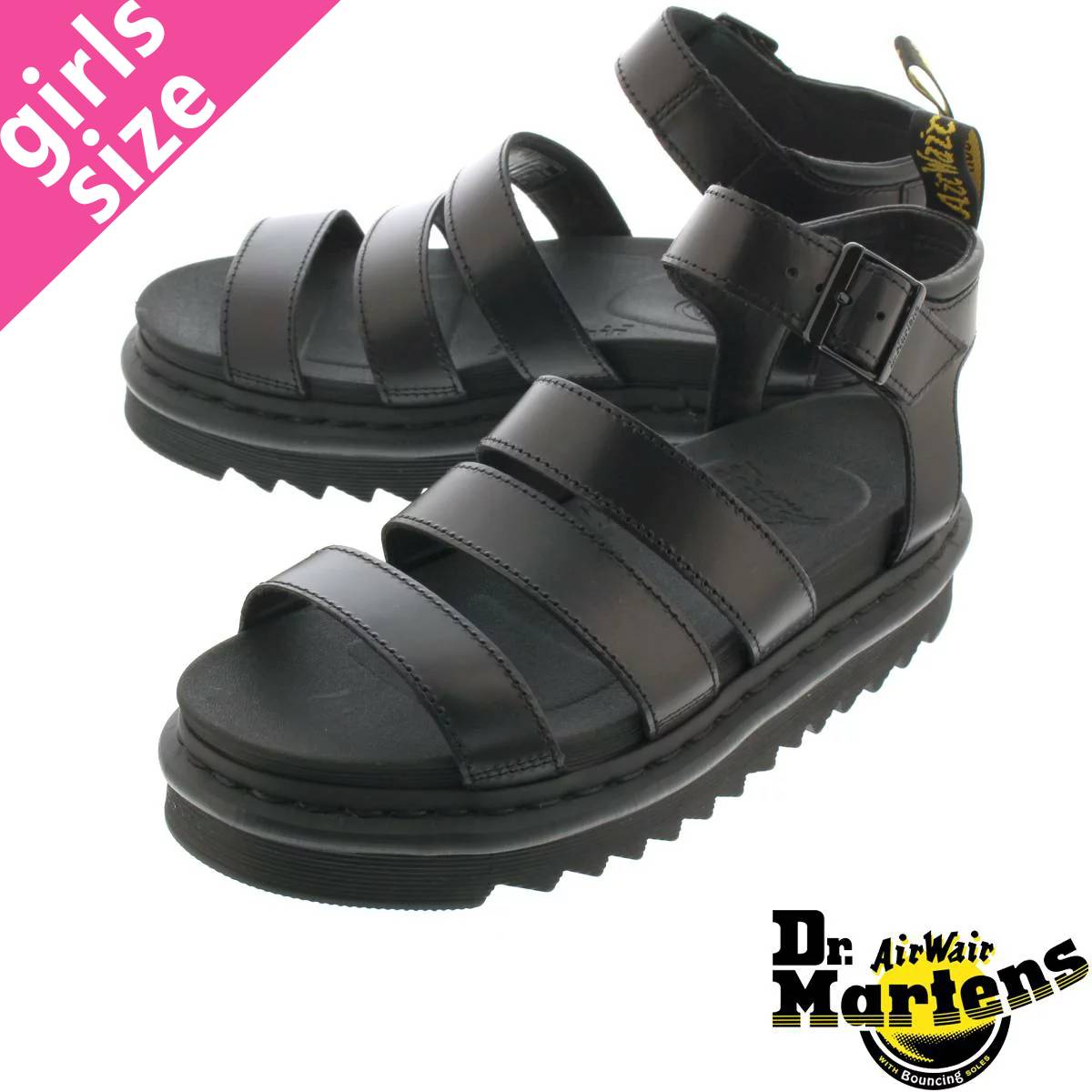 dr martens blaire sandals black