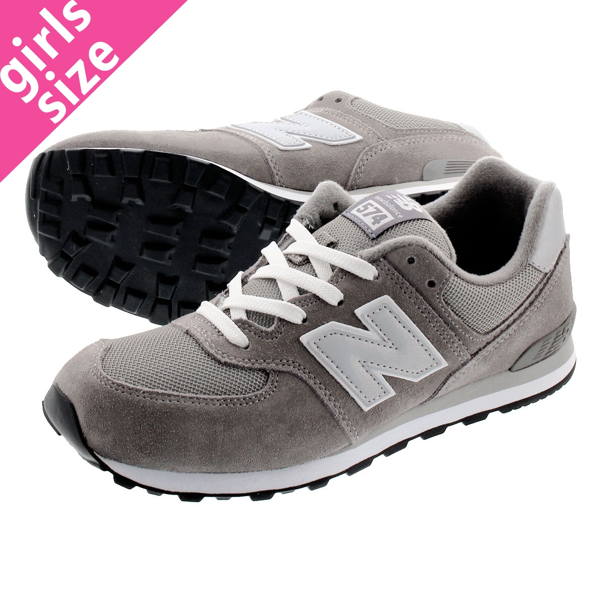 楽天市場 New Balance Kl574gsg ニューバランス Kl 574 Gsg レディース Grey グレー Lowtex Plus